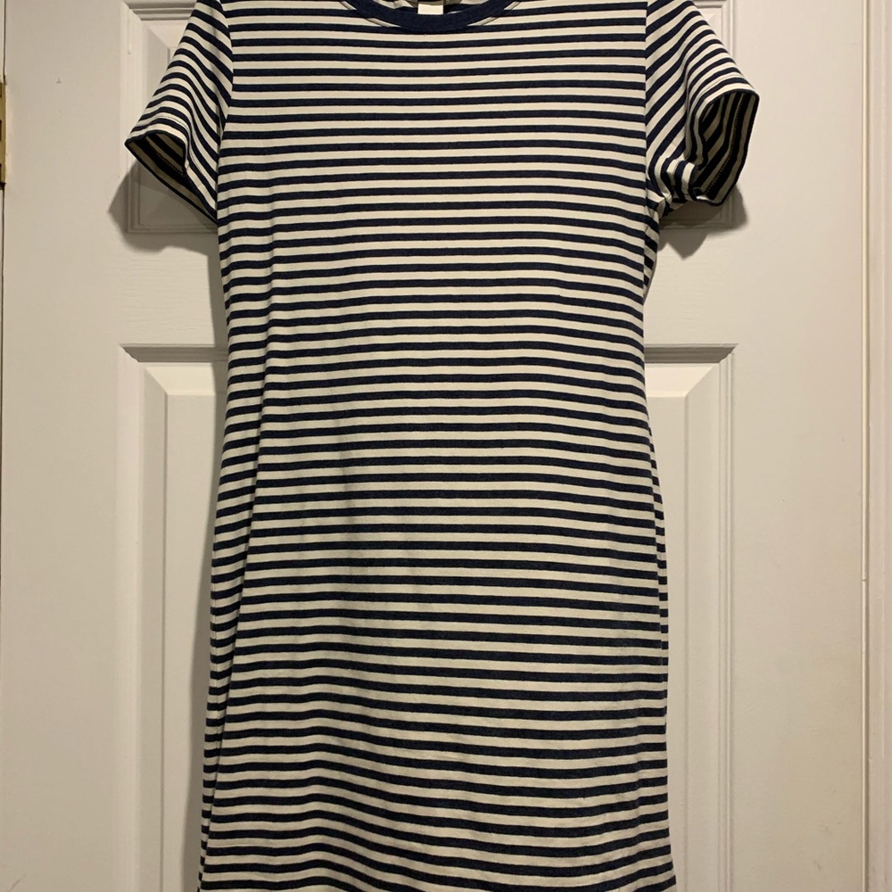 Striped H&M T-shirt dress